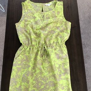 Neon and beige blouse